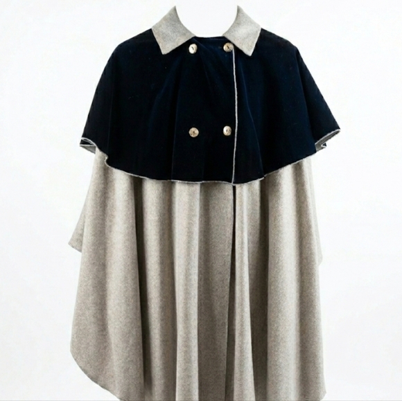 betmar Jackets & Blazers - Rare Vintage Betmar NY Velvet and Wool Cape